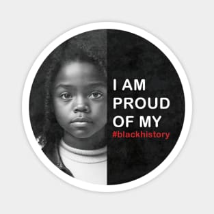 Girl Black History | Black History Month | Black Lives Matter | Juneteenth | Black Pride Magnet