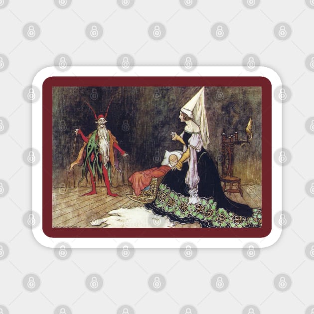 Rumpelstiltskin - Warwick Goble Magnet by forgottenbeauty