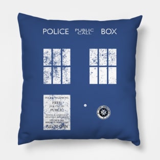 Dr Who TARDIS (distressed) Pillow