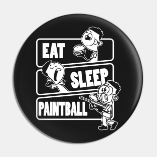 Eat Sleep Paintball - Paint baller gift design Pin