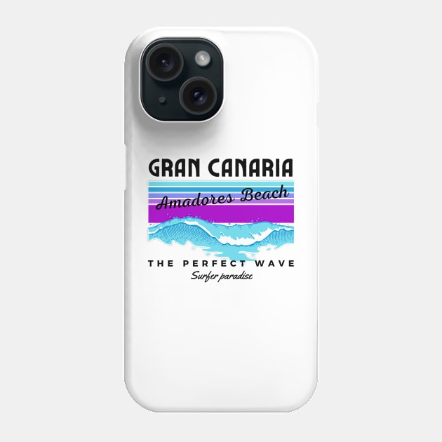 Amadores Beach Gran Canaria Spain Phone Case by bougieFire