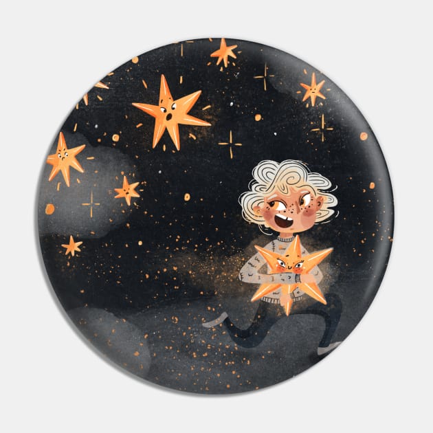 Star thief Pin by marikadoodles