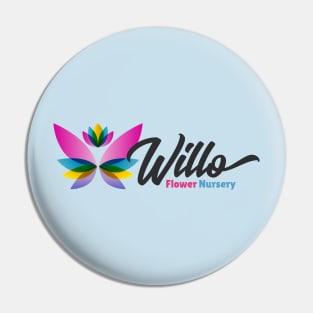 Willo (dark) Paladins Champion Logo Pin