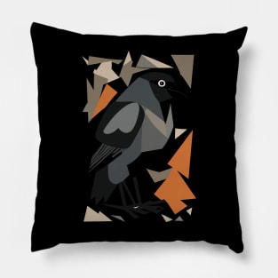 Portrait of Crow Pillow