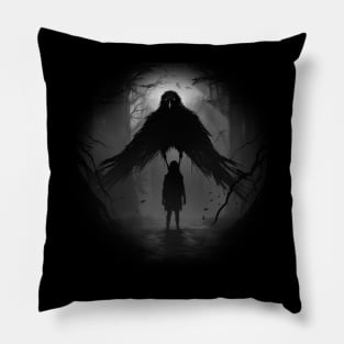 epic crow man shadow Pillow