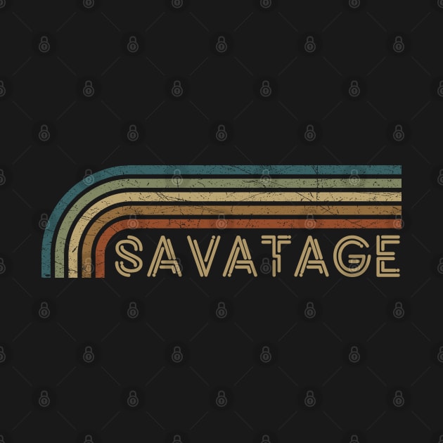 Savatage Retro Stripes by paintallday