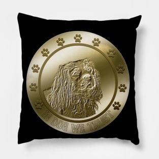 Cavalier King Charles Spaniel Coin Crypto Cryptocurrency Pillow