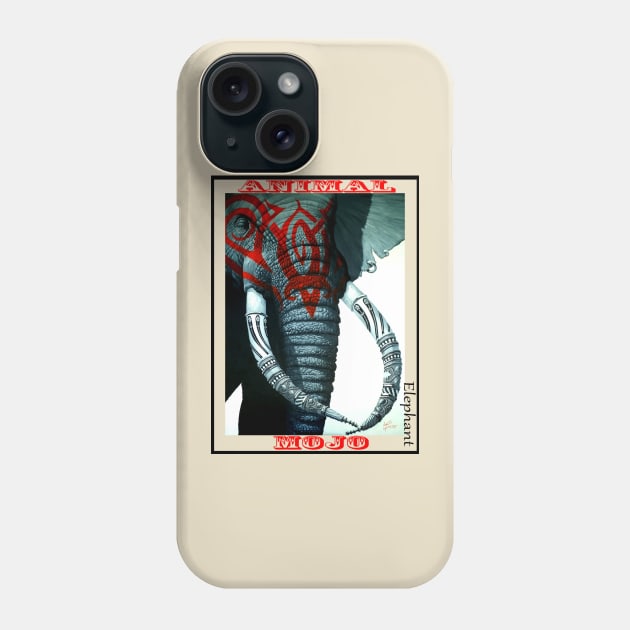 Elephant Mojo Phone Case by John H Lynch Artwork