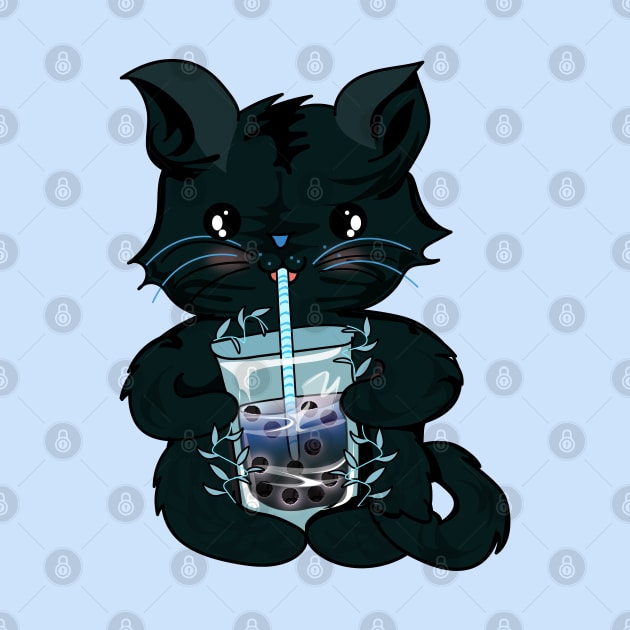 Cat boba tea by Bossin