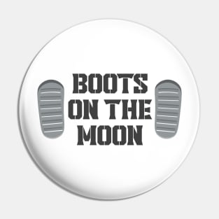 Boots on the Moon Pin