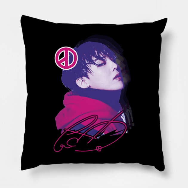 G-Dragon Black Pillow by Like visual Store