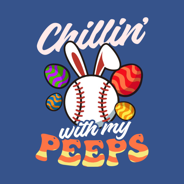 Disover Easter Baseball Shirt | Chillin With My - Easter Baseball - T-Shirt