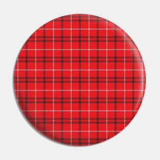 Red tartan Pin