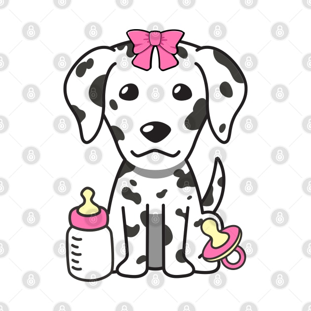 Cute dalmatian is a baby - girl by Pet Station