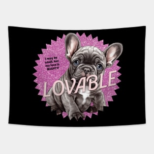 The Frenchie Love Bug Tapestry