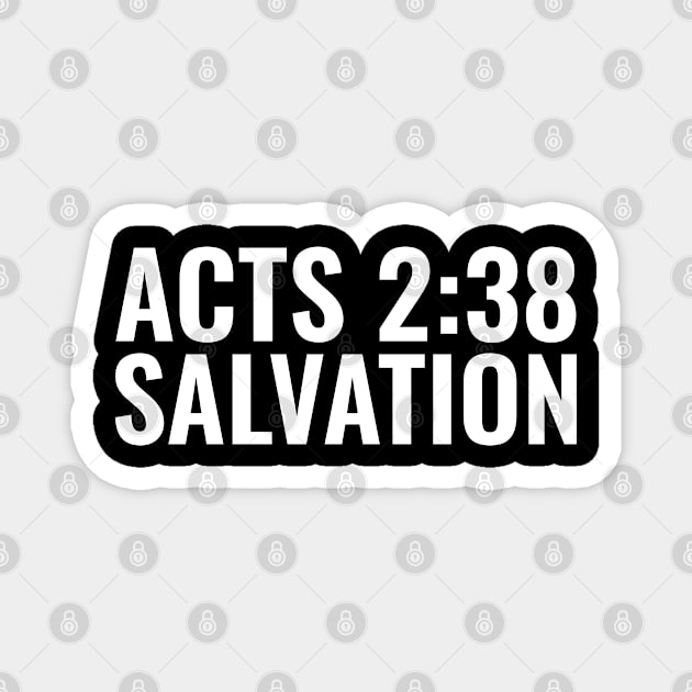 Obey Acts 2:38 Bible Verse KJV Salvation - Christian Magnet by ChristianShirtsStudios