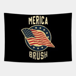 American Brush Vintage Retro 4th July Tapestry