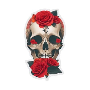 Rose Tattooed Skull T-Shirt