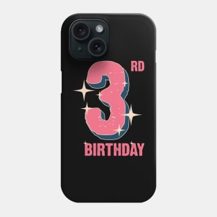 3rd Birthday for girls Phone Case