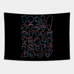 simpsons funny design 8 Tapestry