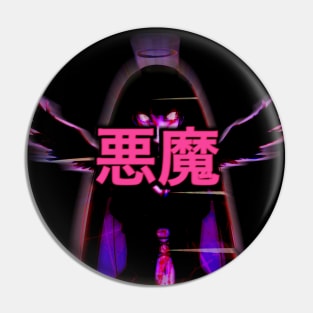 Devil Anime Demon Girl Glitch Pin