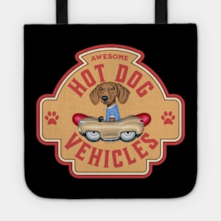 Awesome Dachshund Hot Dog Vehicles Tote