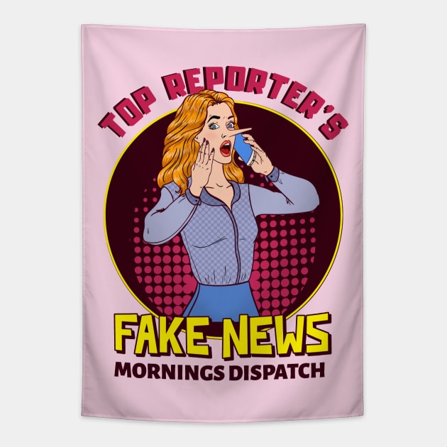 Fake News Mornings Dispatch Tapestry by The Good Message Store