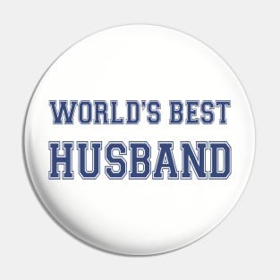 World's Best Husband Athletic Pin