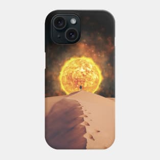 Cosmic Sahara: Trip to the Sun Phone Case