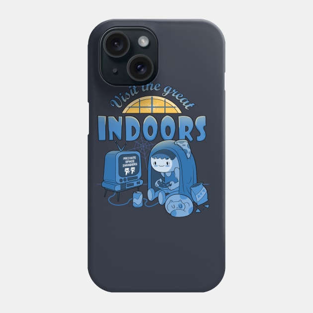 Visit The Great Indoors Phone Case by Queenmob