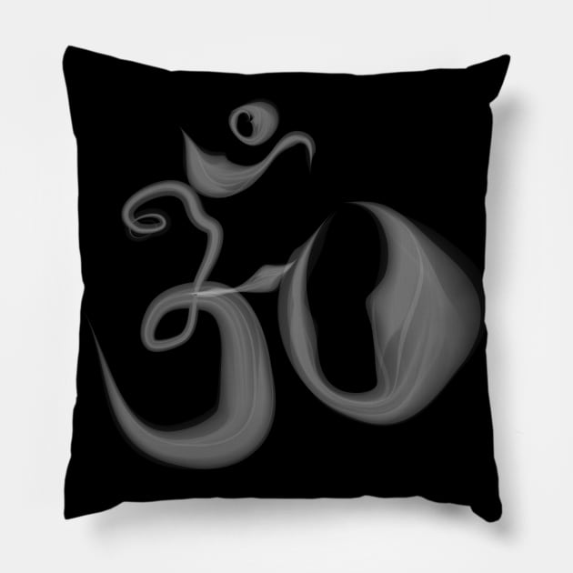 Aum or Om Hindu Mantra Yoga Hinduism Pillow by alltheprints