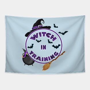 Witch In Training Tapestry