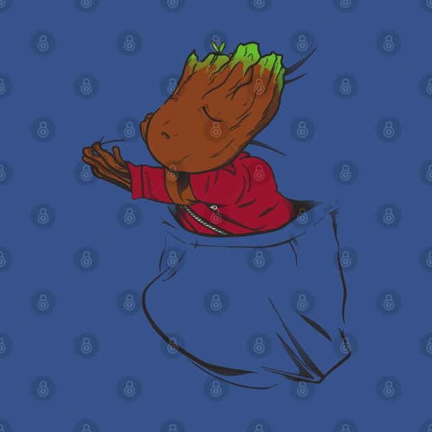 My pocket baby Groot! by ManuLuce