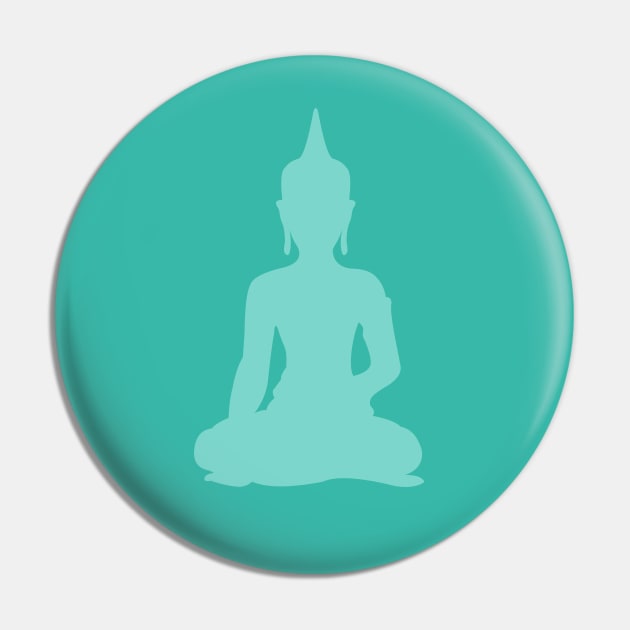 Pastel Mint Buddha Pin by XOOXOO