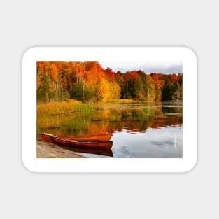 Kent Pond Morning Canoes Magnet