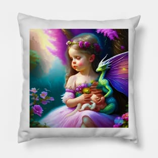 Dragon & Fairy (Friends) Pillow