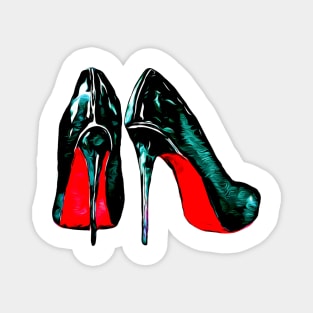 Black high heels Magnet