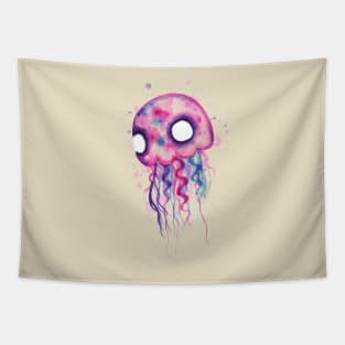 Jellyfish Watercolor Tapestry