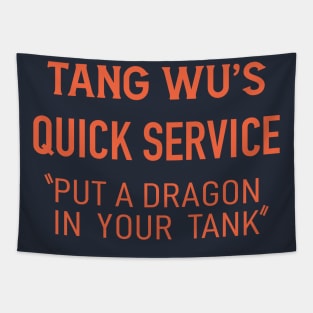 Tang Wu - Quick Service (Original - Dark - Back) Tapestry