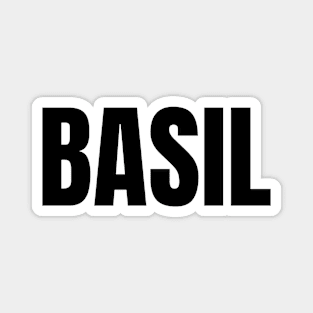 Basil Word - Simple Bold Text Magnet