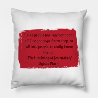 Sylvia Plath Pillow