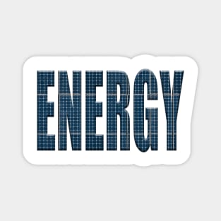 Energy solar panels photo Magnet