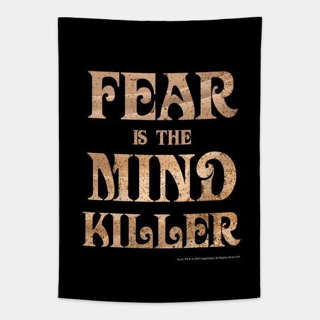 Fear Is The Mind Killer Classic Vintage Dune Quote Tapestry by Dream Artworks