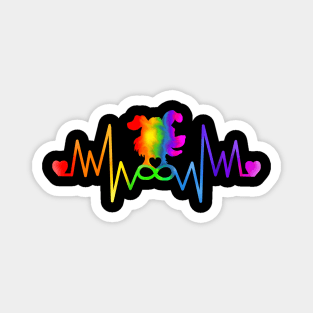 Rainbow Bridge Dog Infinity Heartbeat Magnet