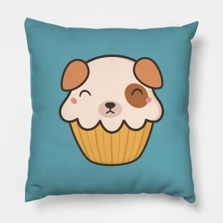 Delish Kawaii Cute Puppy Dog Cupcake Pillow