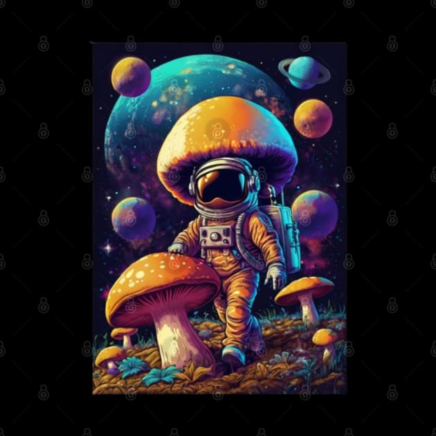 Techno Astronaut T-Shirt - Techno Organism - Catsondrugs.com - Techno, rave, edm, festival, techno, trippy, music, 90s rave, psychedelic, party, trance, rave music, rave krispies, rave flyer by catsondrugs.com