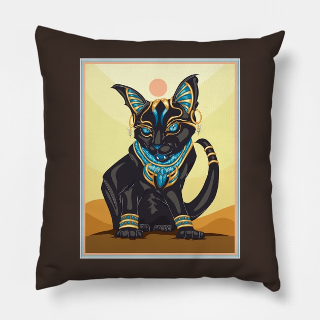 Bastet (2) Pillow by Kat C.