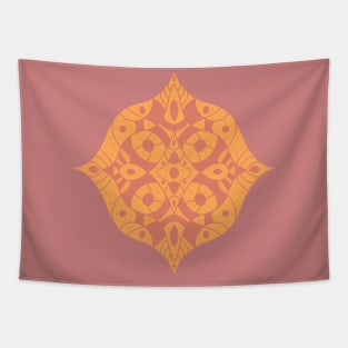 Symmetrical flower pattern Tapestry