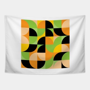 Modern Geometric (Papaya) Tapestry