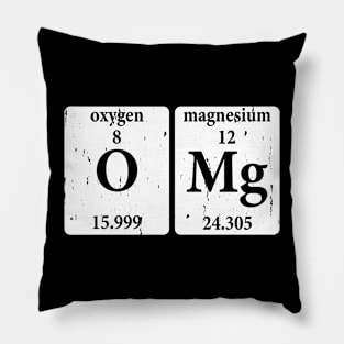 O MG Periodic table of elements Funny periodic table Pillow